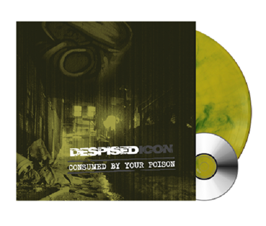 Despised Icon - Consumed by your Poison. Yellow/Blue marbled LP/CD. Only 400 worldwide!